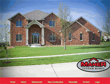 Tablet Screenshot of mahercustomhomes.com